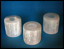 Round Selenite Tea Lights