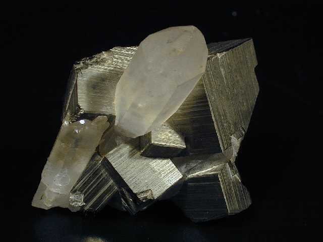 Quartz Scepter in Pyrite