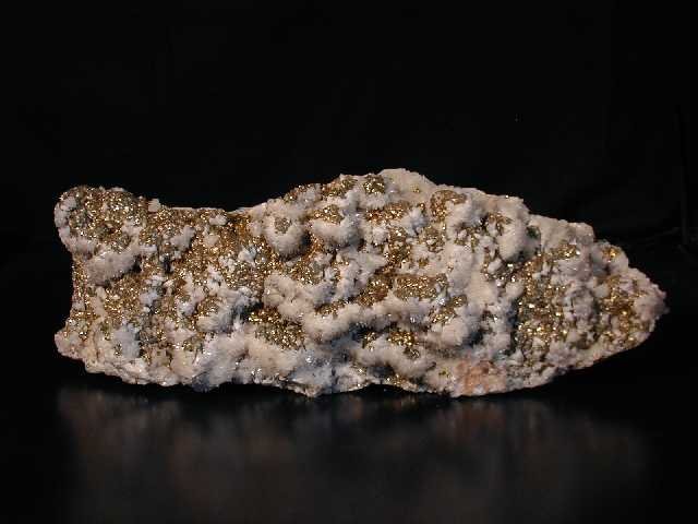 Pyrite with Calcite
